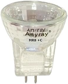 Anyray A2013Y (1 Крушка) 10-Ваттная MR8 + C 12 10 W Халогенна крушка 12 Волта