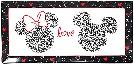 Сервировочный Тава от тежки порцелан Love & Kisses Mickey & Minnie - 6,75 Инча X 14 Инча