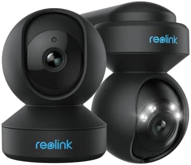 Камера REOLINK 5MP Plus с 3-кратно оптично увеличение, Черен комплект за помещения и на улицата, WiFi-камера за 2,4 / 5 Ghz, функция за завъртане, двупосочен разговор, облачное склад / SD-карта, сигнали в реално време