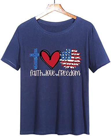 2023 Нова Мъжка Тениска С Надпис Love Монограм, Тениска с принтом на Сърцето, Знаме на Четвърти юли, Реколта Тениска, Памучен