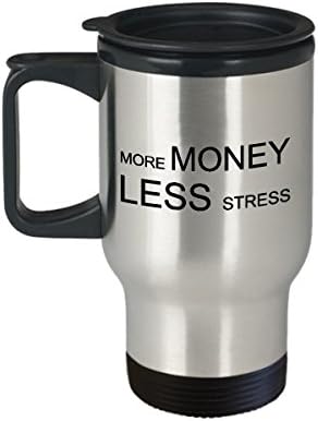 Бюджетен Анализатор Кафе Пътна Чаша за Най-добър Забавен Уникален Финансов Счетоводител Чаена Чаша е Идеална Идея За Мъже на Жените Повече пари, по-малко стрес