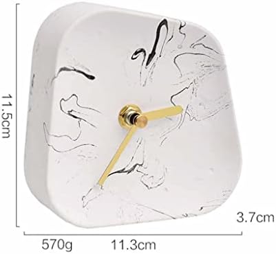 ZJHYXYH Аксесоари За Декорация на Дома Геометрични Циментови Настолни Часовници, Настолни Орнаменти Безшумно Бетон Малки Настолни Часовници