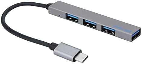 SJYDQ USB Hub Type-C до 4, Удължител, Тънък Мини Преносим 4-Портов Хъб USB 2.0, USB-Интерфейс за хранене, Лаптоп, Таблет, Компут