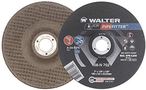 Шлифовъчни кръгове Walter 08N702 7x1/8x7/8 за тръби Без замърсяване Тип 27, 25 бр. в опаковка