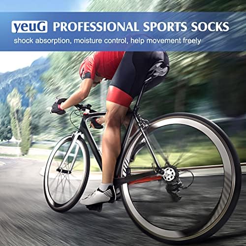 Компресия чорапи yeuG Copper за мъже и жени Circulation - Поддръжка на Глезена за бягане, Медицински Колоезденето