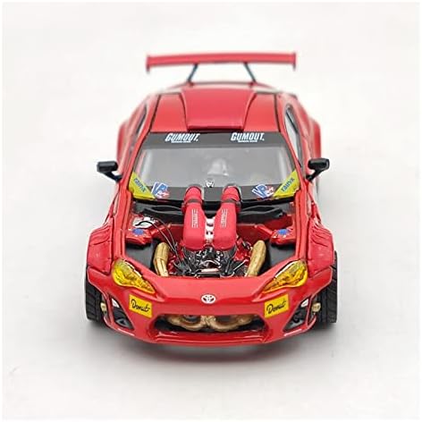 Мащабни модели на автомобили APLIQE за T ~ ОТА GT4586 T ~ ОТА GT86 F ~ rari 458 411 Модифицирани Модели, Отлитые под налягане, Червен 1/64 Изискан Избор на подаръци