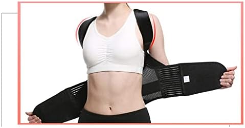 KJHD Регулируема Коректор стойка За подкрепа на гърба, Плечевая лента за фиксиране на стойка, Корсет за стойка за жени (Цвят: черен размер: XXL код)